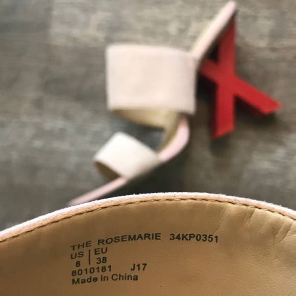 Katy Perry X O “The Rosemarie” Heel Pink & Red 8 - Picture 3 of 8